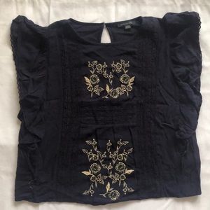 Blouse with embroidery